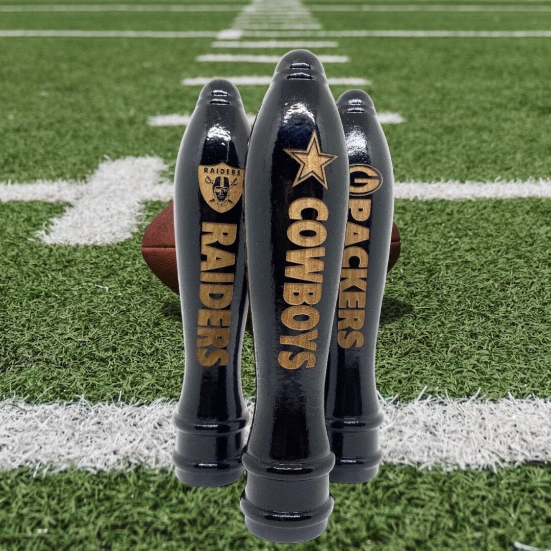 NFL Custom Beer tap handle every team available engraved black 6”