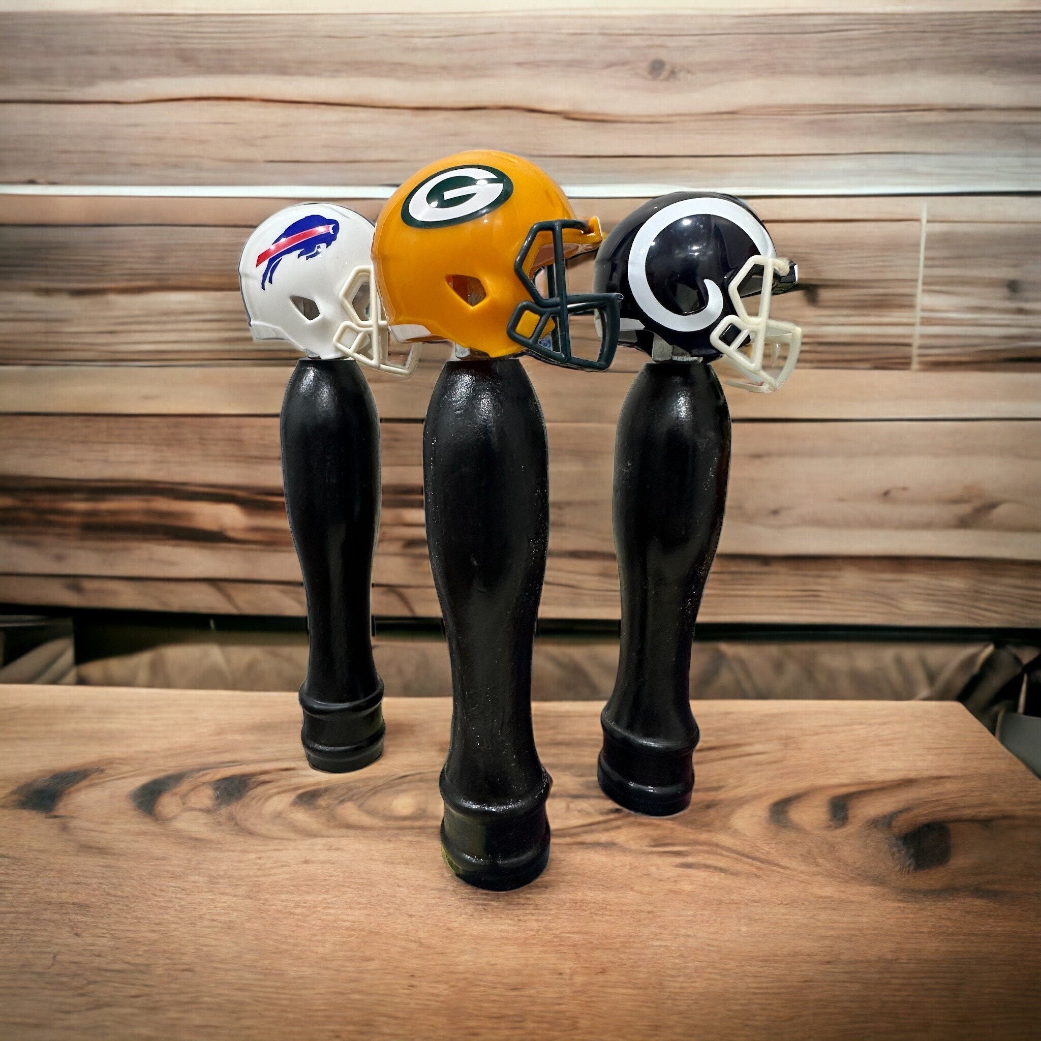 NFL Custom Beer tap handle every team available Helmet Natural