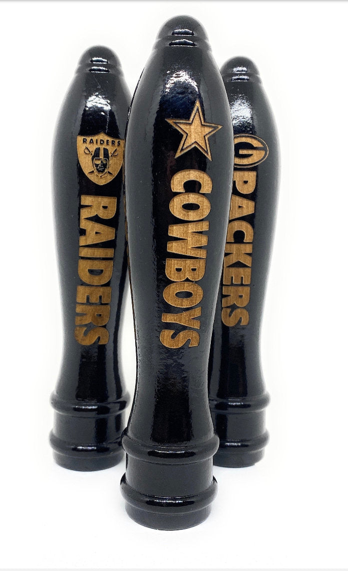 NFL Custom Beer tap handle every team available engraved black 6”