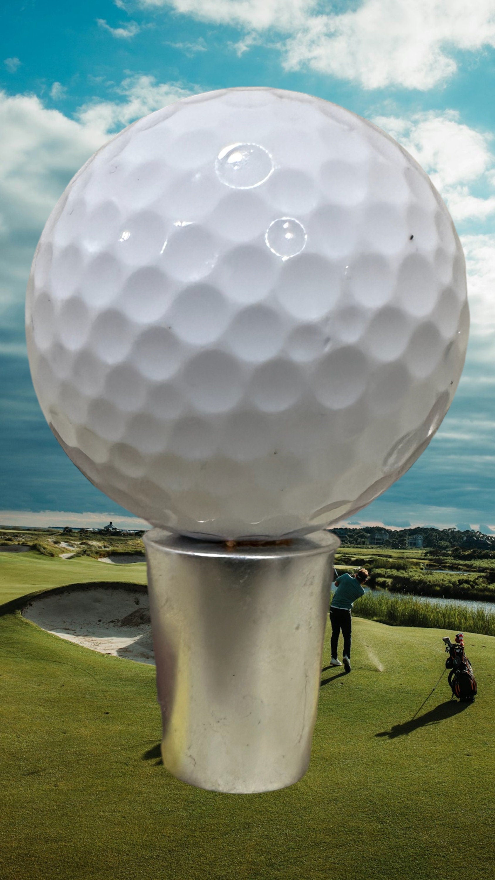 Golf Ball Beer tap handle